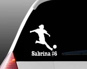 Personalized Soccer Car Window Decal