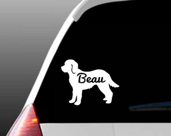 Personalisierte Cavapoo Autofenster Aufkleber