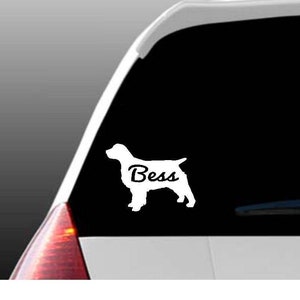 Personalized English Springer Spaniel Car Window Decal