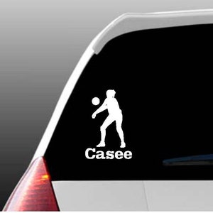 Personalized Volleyball Car Window Decal