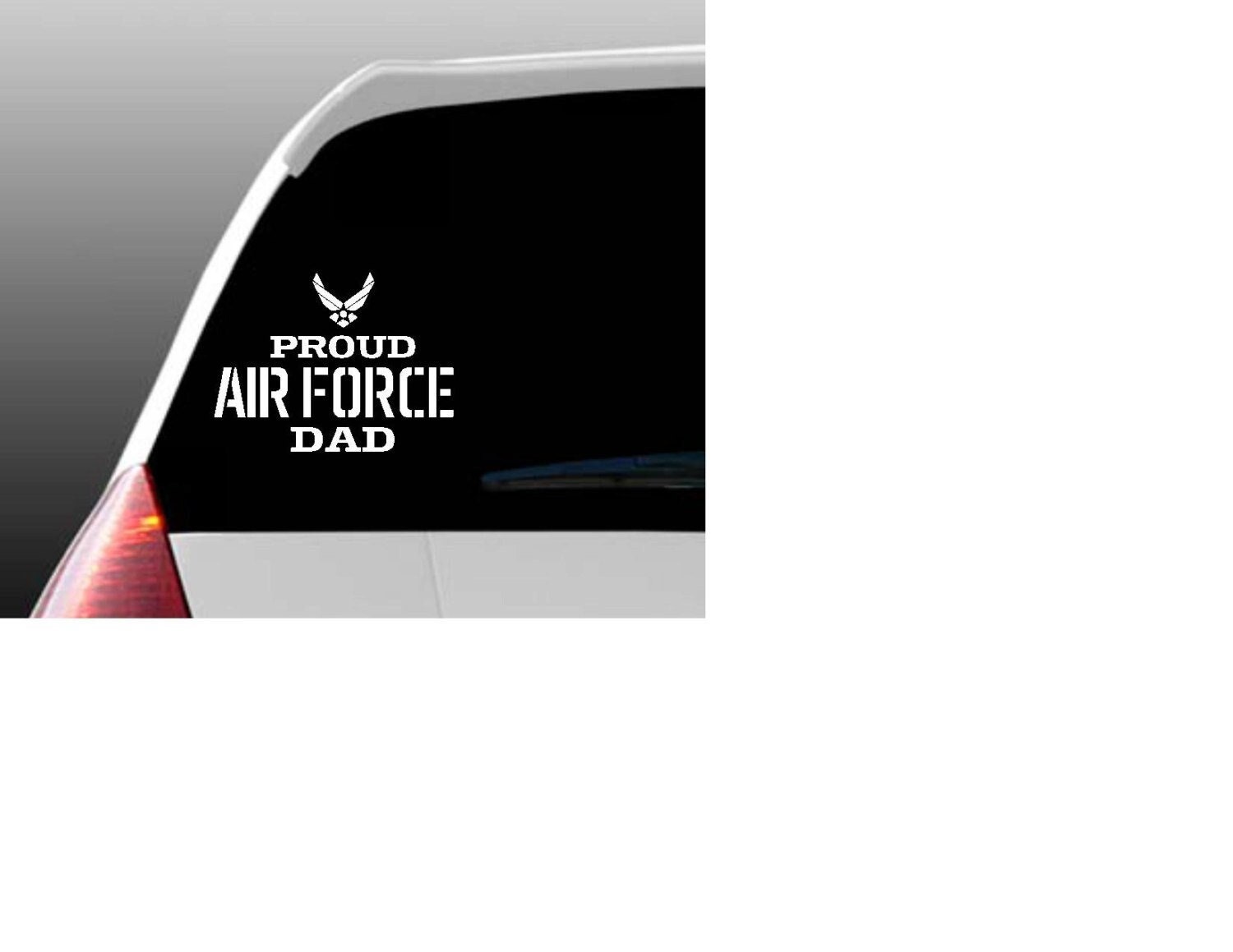 Proud Air Force Relative Car Window Decal
