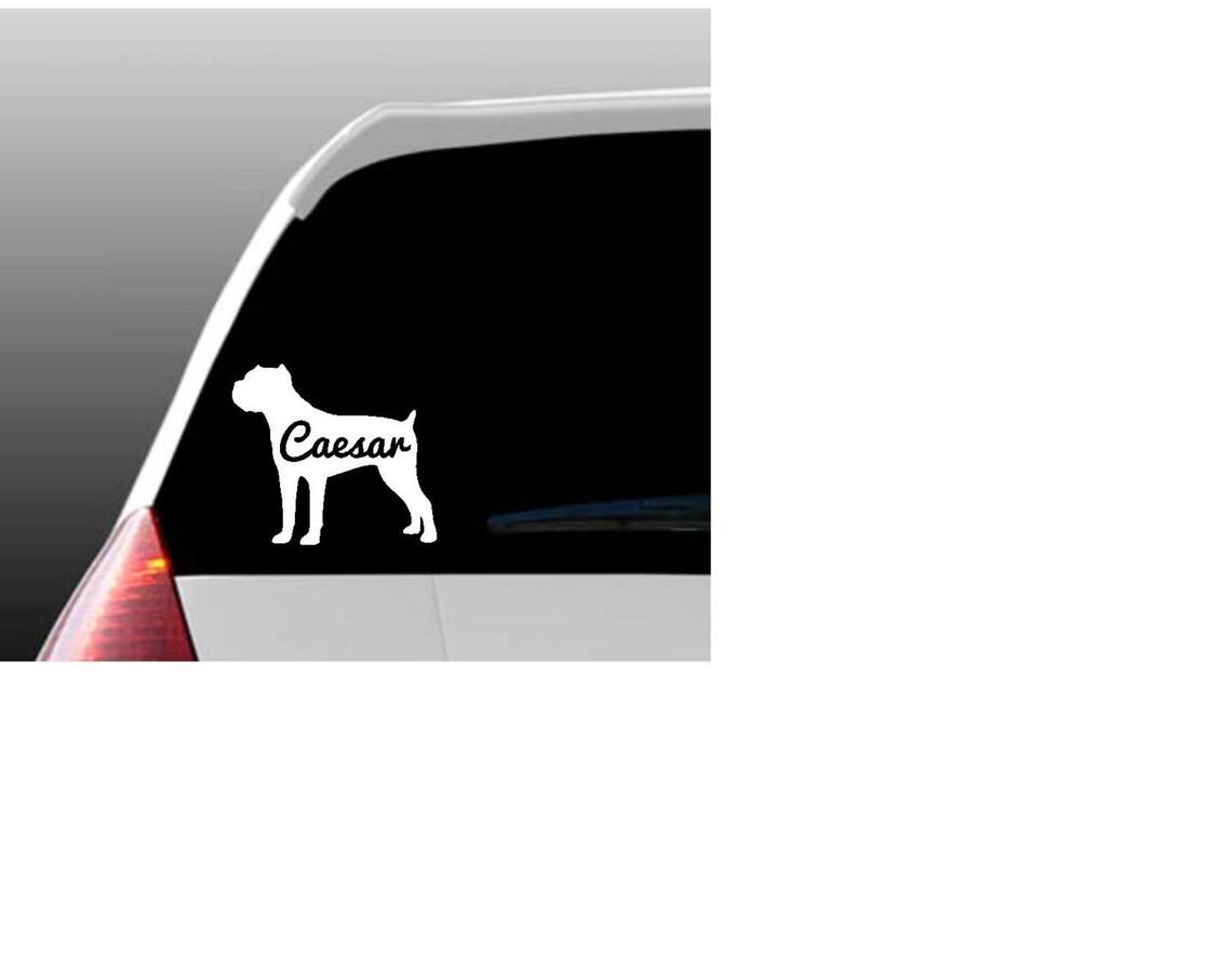 Personalized Cane Corso Car Window Decal Etsy