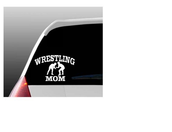 Wrestling Mom Dad or Grandparent Car Window Decal | Etsy