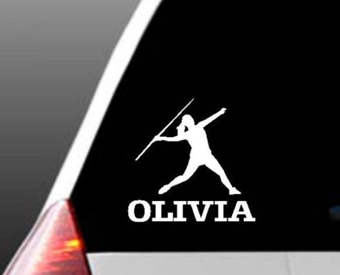 Personalized Multievent Track and Field Car Window Decal Etsy