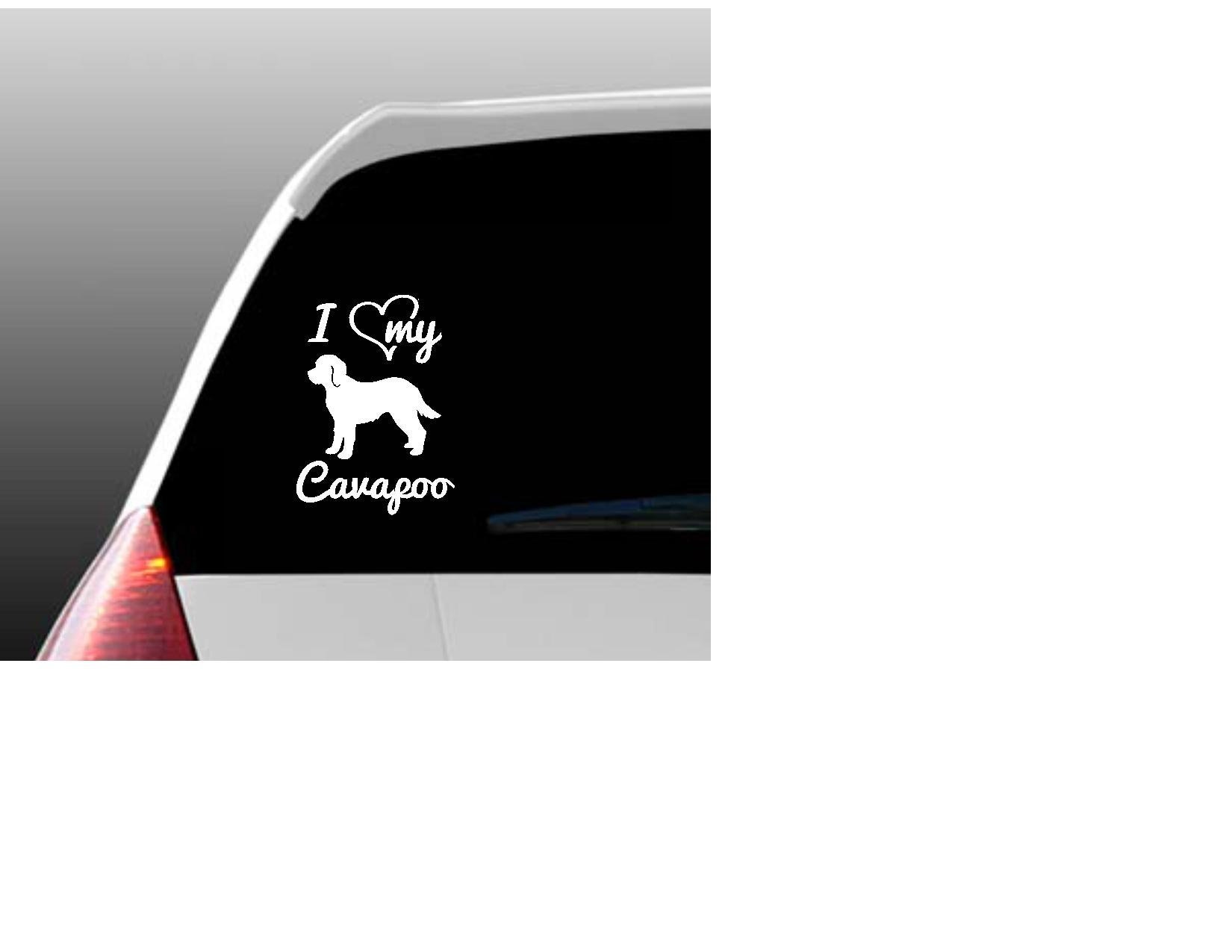 I Love My Cavapoo/cavapoos Car Window Decal - Etsy