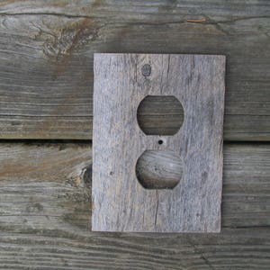 Weathered Wood Outlet Cover, Outlet Cover, Barn Wood, Drift Wood, Outlet, Outlet cover, real wood, vintage, Southwest decor