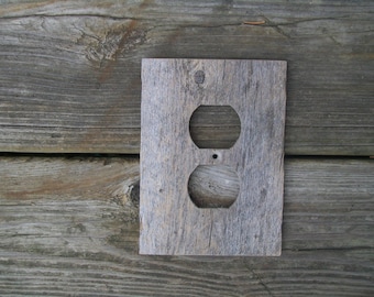 Weathered Wood Outlet Cover, Outlet Cover, Barn Wood, Drift Wood, Outlet, Outlet cover, real wood, vintage, Southwest decor
