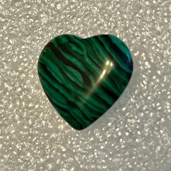 Malachite Heart Natural Stone Cabochon Pendant Jewelry Craft Supply