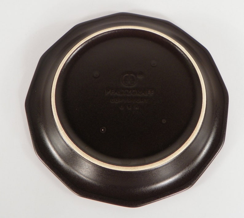 s Pfaltzgraff HERITAGE BLACK 4-pc Lot Stoneware USA 2 Salad Plate s 2 Bowl