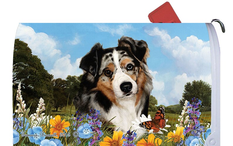 Australian Shepherd Mailbox Cover