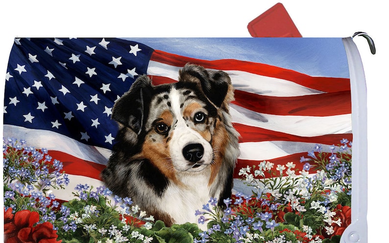 Australian Shepherd Mailbox Cover