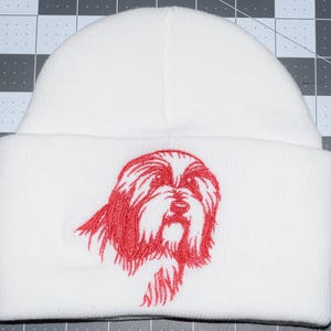 Bearded Collie Dog Breed Knit Hat