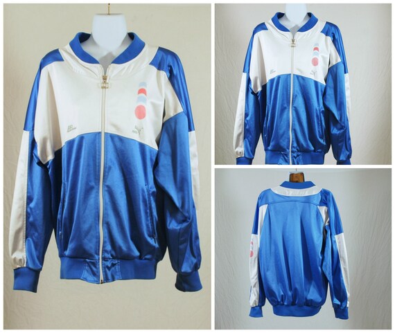 light blue puma jacket