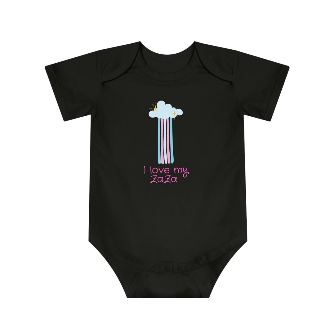 I Love My Zaza Baby Short Sleeve Bodysuit