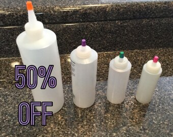 Plastic Squeeze Bottles - tiedye/glue/paint/stain/decoupage