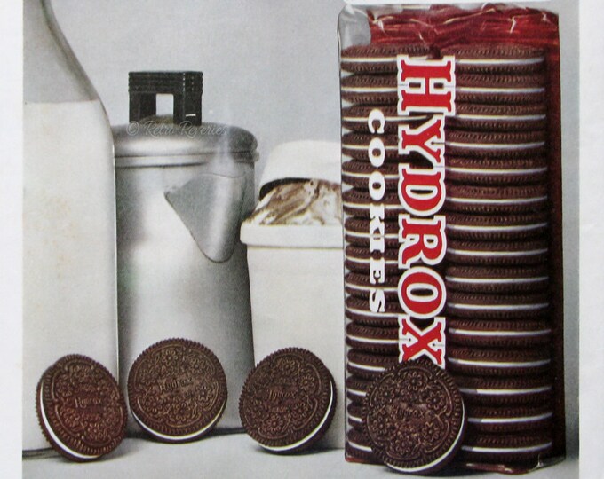 1961 Sunshine Hydrox Cookies Ad Everything Goes With Hydrox Etsy