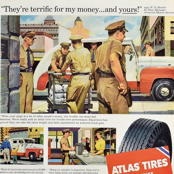 Vintage Atlas Bank Etsy