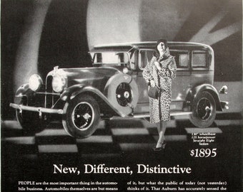 1929 Auburn Straight Eight Car, Vintage Auto Ads, Auburn Lycoming Engine, 1920s Classic Cars, Garage Wall Decor