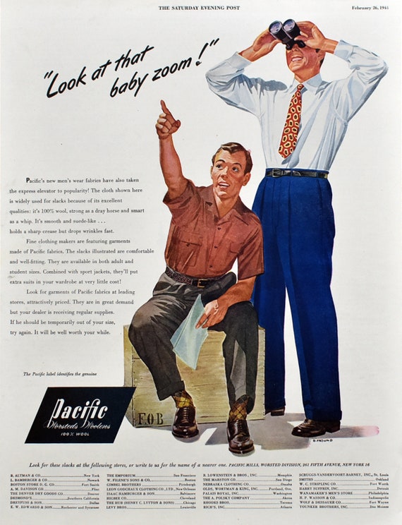 Vintage Mens Clothing Ads