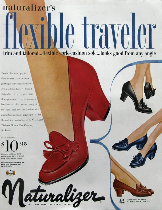 1953 Naturalizer Zapatos Retro 50s Moda Mujer - Etsy
