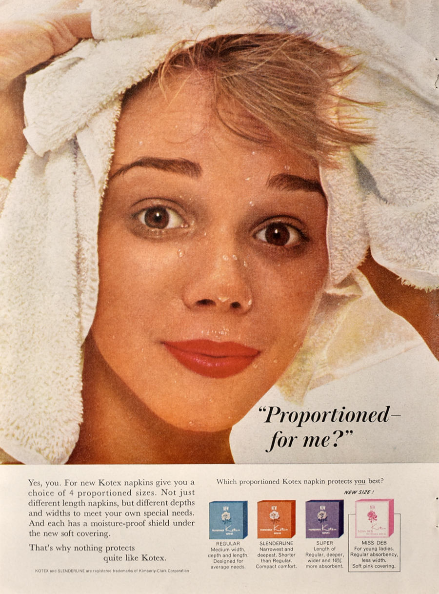 1963 Kotex Napkins Ad 1960s Maxi Pads Advertising - Etsy