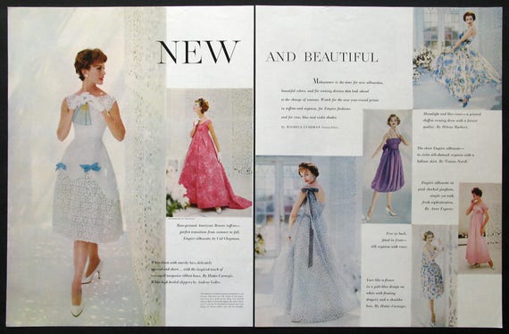 1958 Sommerkleider Fur Stilvolle Frauen 1950er Jahre Damen Etsy