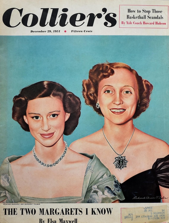 Good housekeeping 1951 Vintage Magazine cover poster reproduction.