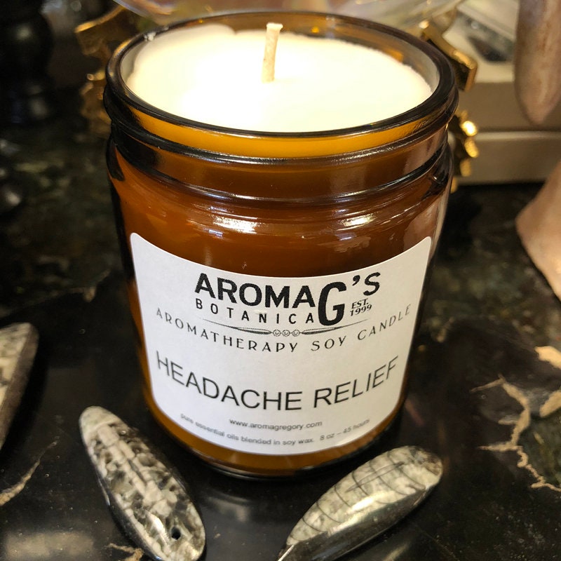 Headache Soy Candle hand poured aromatherapy candle with Etsy