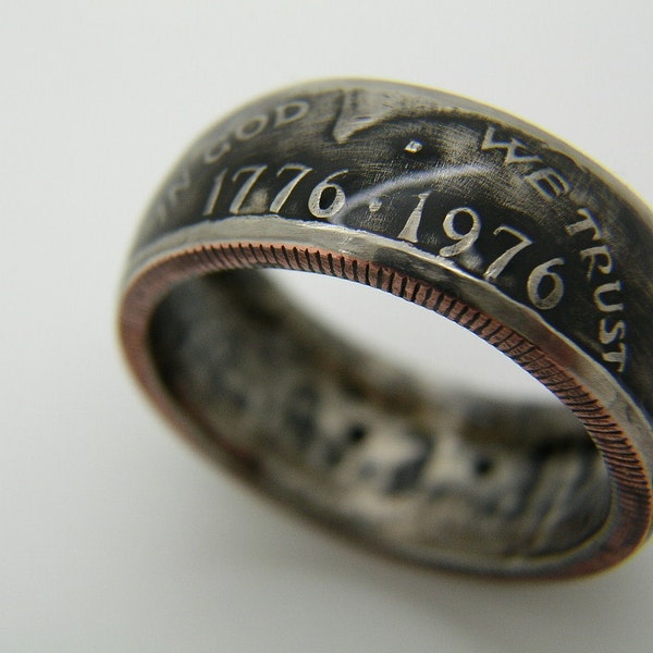 Bicentennial Kennedy Coin Ring