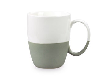 Porcelain Colorblock Mug - Gray