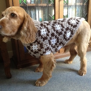 Jovi's Granny Square dog jumper