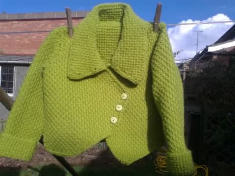 Tunisian Crochet Pattern Jacket Pattern Etsy
