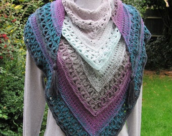 Crochet Shawl Pattern - Changing Times