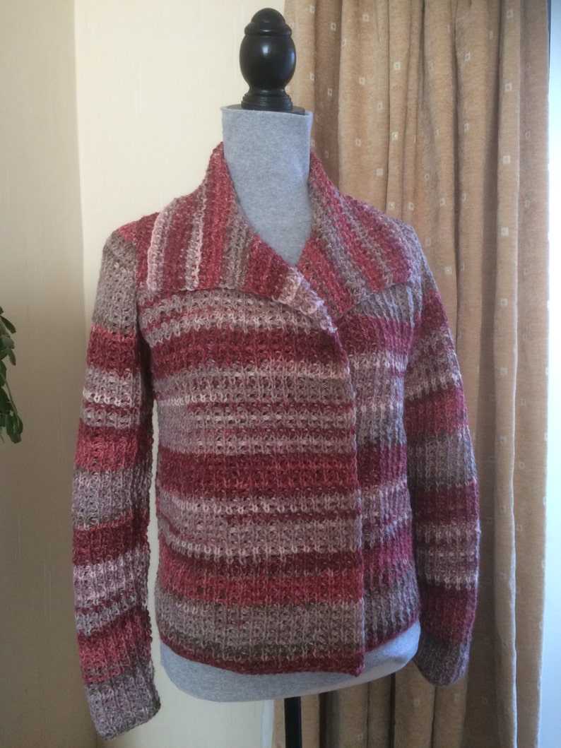 Tunisian Crochet Pattern Woodland Jacket Etsy