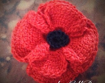 Tunisian Crocheted Poppy pattern