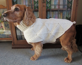 Tunisian Crochet Dog Sweater Pattern - Jovi's Jumper