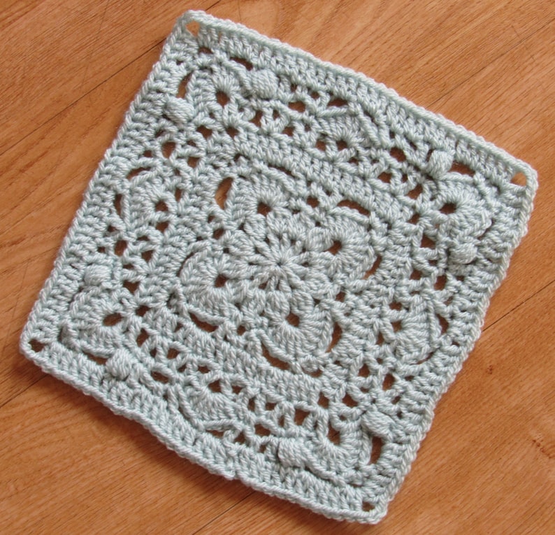 Crochet Pattern Elements Crocheted Square image 1