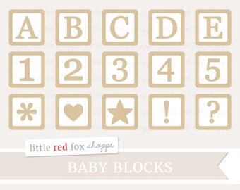Baby blocks clipart | Etsy
