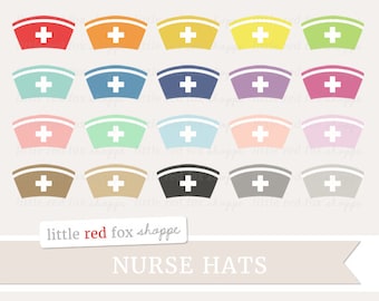 Nurse Hat Clipart, Medical Clip Art Nursing Medicine Health First Aid Doctor Uniform Icon Cute Digital Graphic Design Small Commercial Use