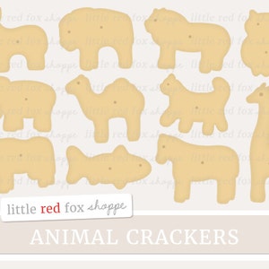 Animal Cracker Clipart, Cookie Clip Art Snack Treat Baking Bakery Kids Children Dessert Cute Digital Graphic Design Small Commercial Use