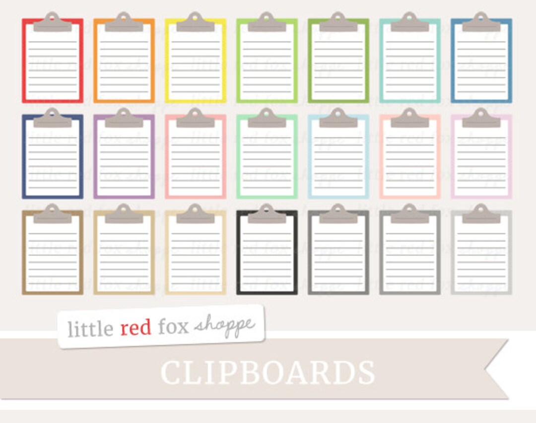 Clipboard Clipart, Clip Board Clip Art Office Supplies Notebook Paper