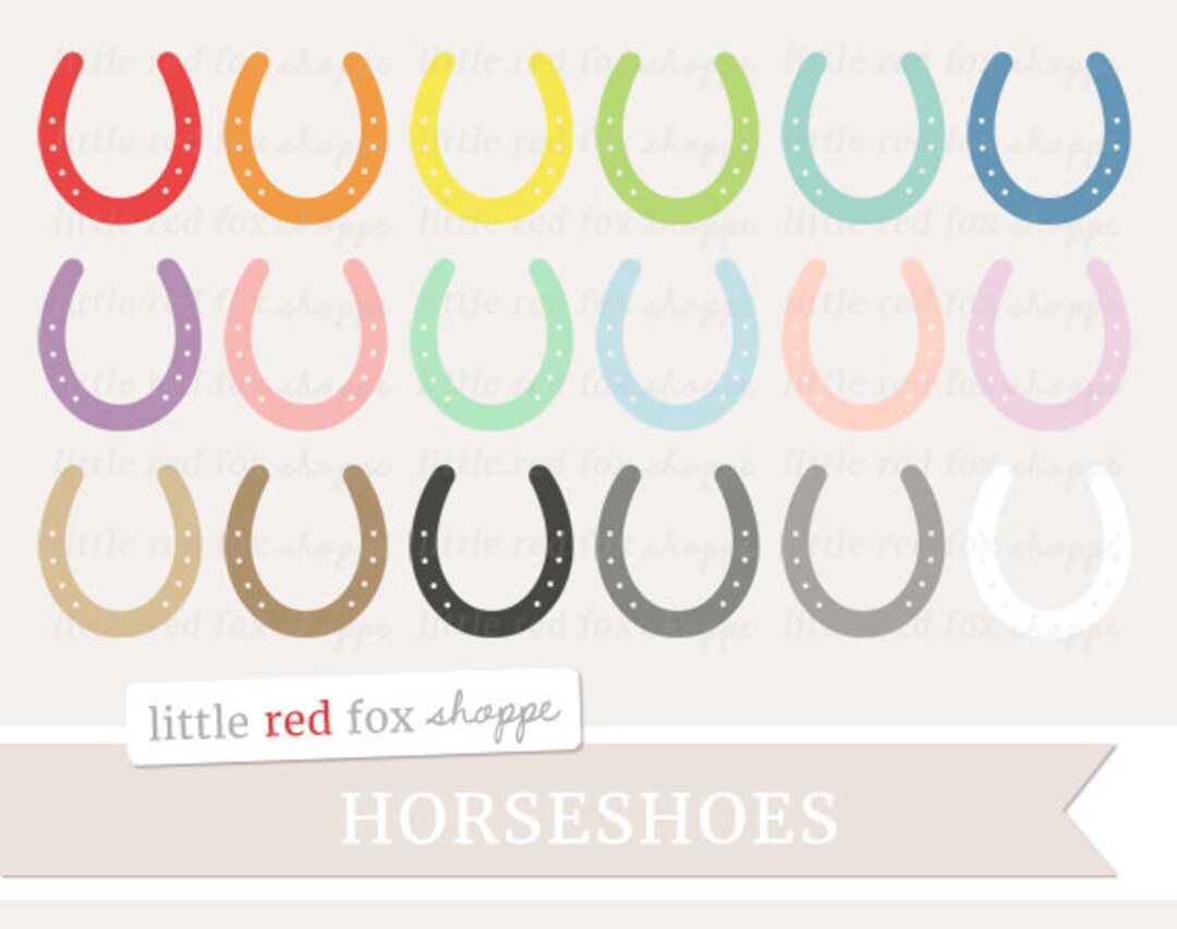 Horseshoe Clipart, Horse Shoe Clip Art, St. Patrick's Day Clipart
