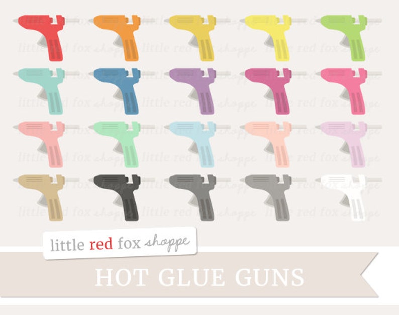 Glue Gun Clipart Crafting Clip Art Hot Glue Gun Sewing Etsy