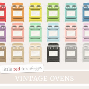 Vintage Oven Clipart, Stove Clip Art Baking Antique Range Cooking Retro Kitchen Food Icon Cute Digital Graphic Design Small Commercial Use