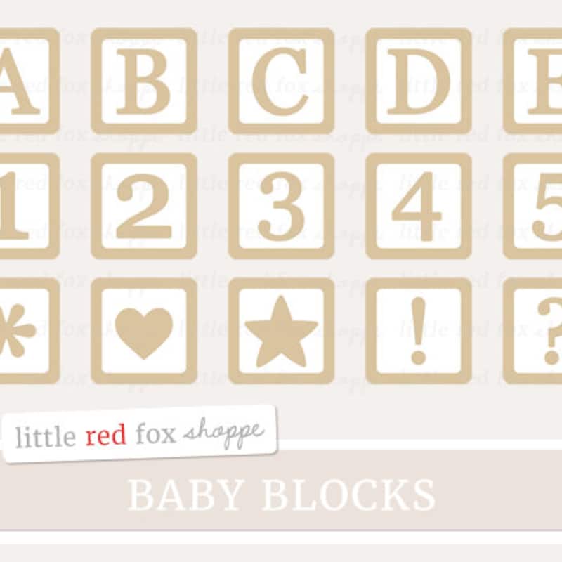 Number Block Lettering And Numbers Number Block Clipart - Etsy