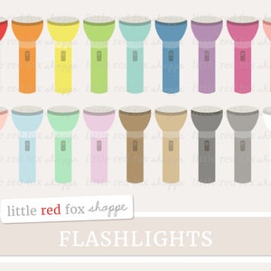 Flashlight Clipart, Camping Clip Art Light Lamp Household House Home Object Detective Cute Digital Graphic Design Small Commercial Use