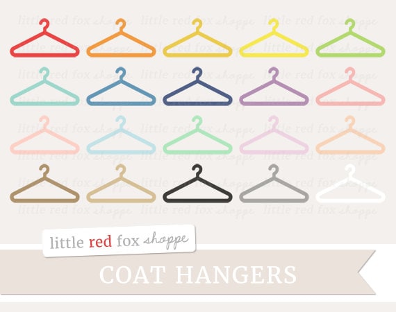 Coat Hanger Clipart, Laundry Clip Art Clothes Clothing Shirt Onesie Closet  Storage T-shirt Cute Digital Graphic Design Small Commercial Use 