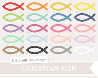 Clipart di pesce cristiano, ClipArt religiosa, Clipart della Chiesa, Clipart di religione, Icona Cute Digital Graphic Design Piccolo uso commerciale