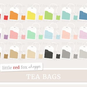 Tea Bag Clipart, Tea Bags Cup Clip Art Teacup English Coffee Green Tea Cup Drink Beverage Cute Digital Graphic Design Small Commercial Use