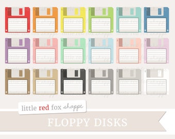 Floppy Disk Clipart, Computer Clip Art Desktop Tech Technology Vintage Save Icon Retro Cute Digital Graphic Design Small Commercial Use